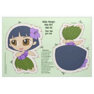 Aloha Honig Hula Mädchen-Puppen-Ausrüstung und Stoff