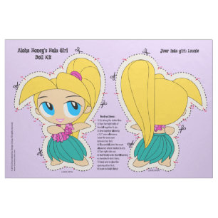 Aloha Honig Hula Mädchen-Puppen-Ausrüstung und Stoff
