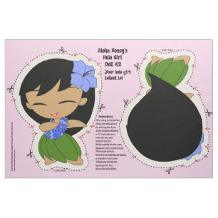 Aloha Honig Hula Mädchen-Puppen-Ausrüstung und Stoff