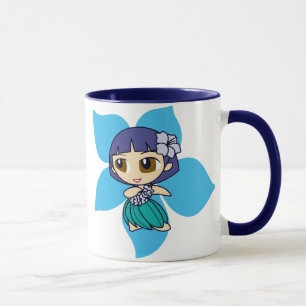 "Aloha Honig" hula Mädchen-Wecker-Tasse Tasse
