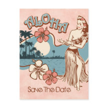 Aloha Hula Mädchen Geschlechtskrankheits-Postkarte