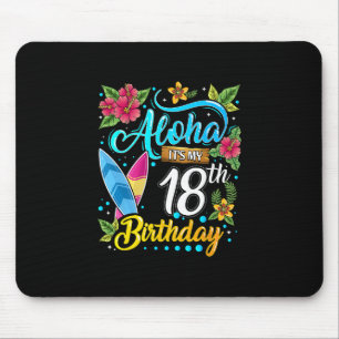 Aloha Ich habe meinen 18. Geburtstag Surfen Hawaii Mousepad