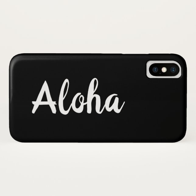 Aloha iPhone Case (Rückseite (Horizontal))