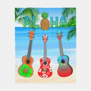 Aloha Island Ukuleles Fleecedecke