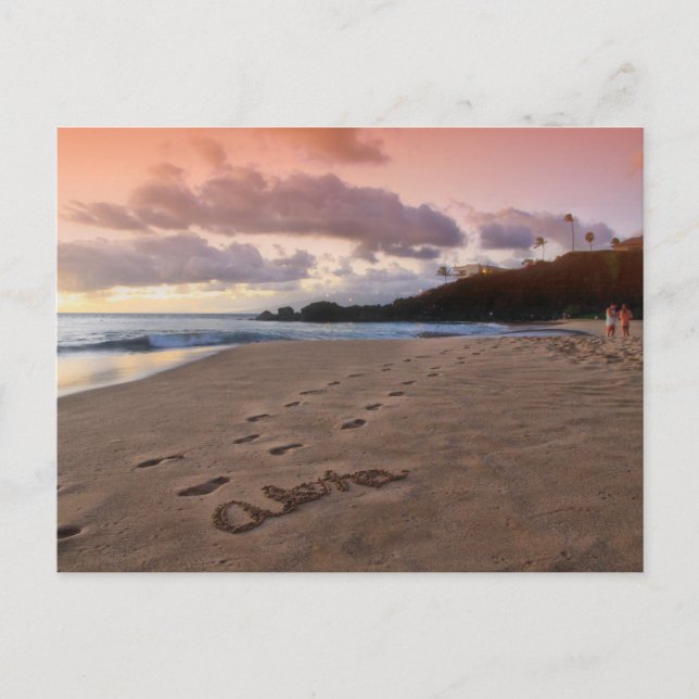 Aloha Kaanapali Beach Postcard Postkarte (Vorderseite)