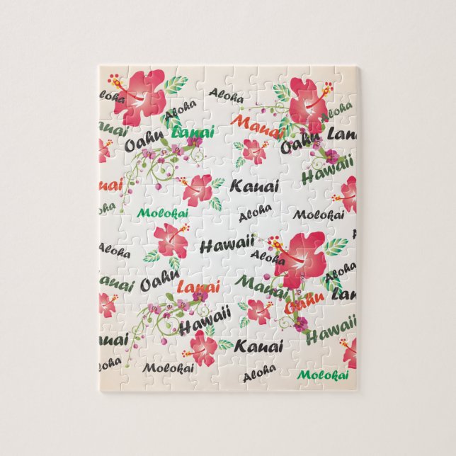 aloha, Kauai, Hawaii, Oahu, Maui, lanai (Vertikal)