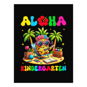 Aloha Kindergarten Ananas Hawaii Zurück zur Schule Fotodruck