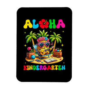Aloha Kindergarten Ananas Hawaii Zurück zur Schule Magnet