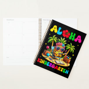Aloha Kindergarten Ananas Hawaii Zurück zur Schule Planer