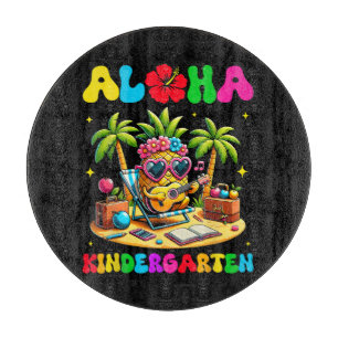 Aloha Kindergarten Ananas Hawaii Zurück zur Schule Schneidebrett