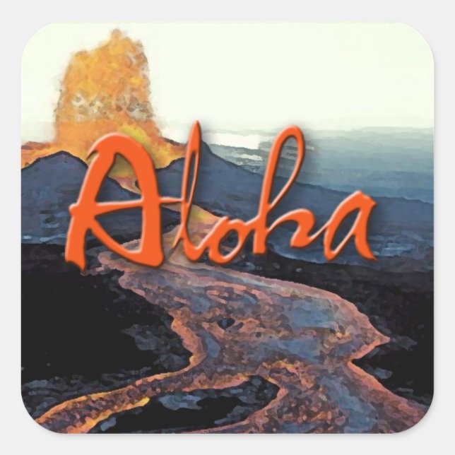 Aloha Lava Sticker (Vorderseite)