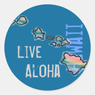 Aloha leben Aufkleber der hawaiischen Insel