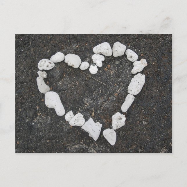 Aloha * Liebe * Korallenherz Postkarte (Vorderseite)