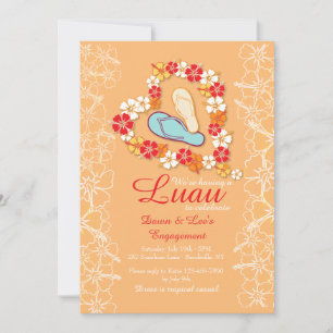 Aloha Liebe Luau Verlobung Einladung