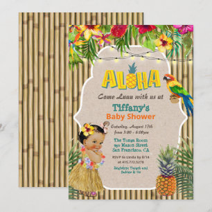 Aloha Luau Baby shower tropical Invitation