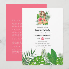 Aloha Luau Bachelorette Einladung