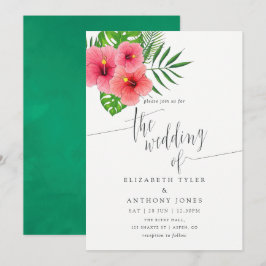 Aloha Luau Beach Hochzeit Einladung