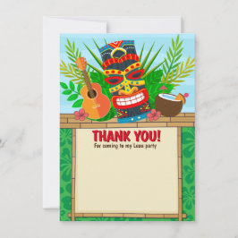 Aloha Luau Hawaiian Tropical Birthday Baby Shower Dankeskarte