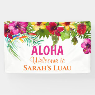 Aloha-Luau-Tropenparty-Banner Banner