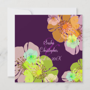 ALOHA/LUAU-WEDERINVITATIONEN/DICHTHINTERGRUND EINLADUNG