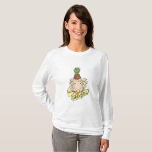 Aloha Mädchen mit Ananas T-Shirt