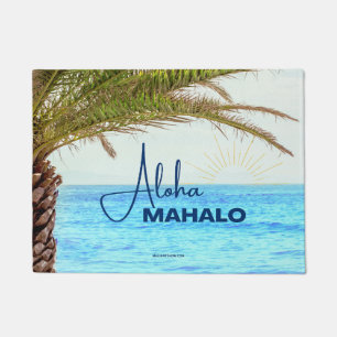ALOHA MAHALO - Tropical Hawaïen - Tapis de Porte