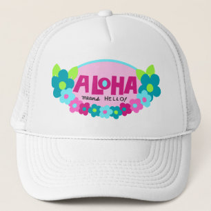 Aloha Means Hello Trucker Hat Truckerkappe