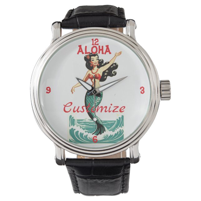 Aloha Mermaid Thunder_Thunder_Cove Armbanduhr (Vorderseite)
