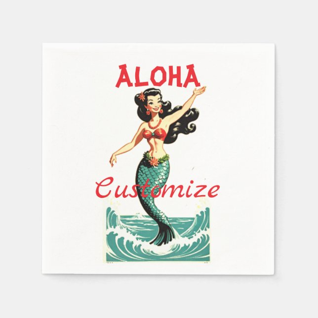 Aloha Mermaid Thunder_Thunder_Cove Serviette (Vorderseite)