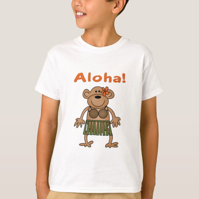 Aloha Monkey T-Shirt (Vorderseite)
