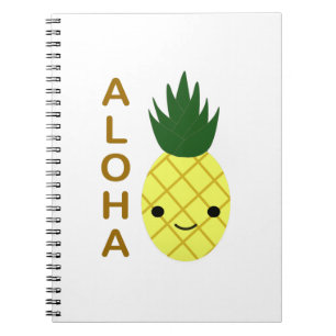Aloha Niedlich Kawaii Ananas Notizblock