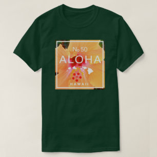 Aloha No 50 Orange Hibiskus T-Shirt