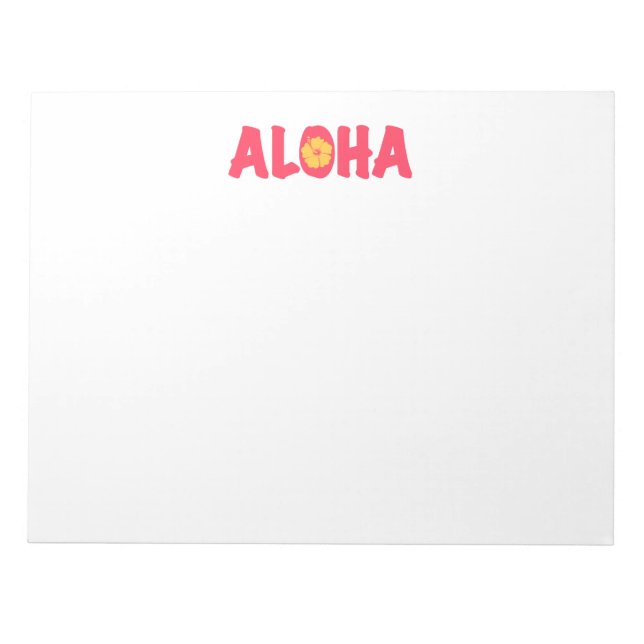 Aloha Notepad Notizblock (Vorderseite)
