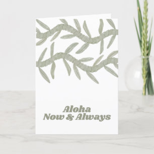 Aloha Now & Always Dankeskarte