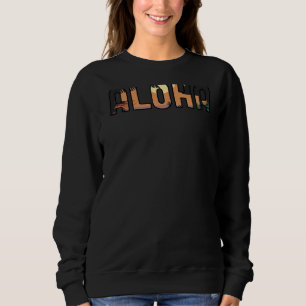 Aloha Palm Trees Beach Hawaii Insel Sung Sweatshirt