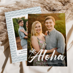 Aloha-Palme 2 Foto Feiertagskarte