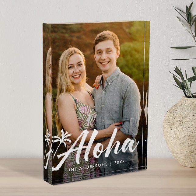 Aloha-Palmenbaum-Feiertag Fotoblock (Von Creator hochgeladen)