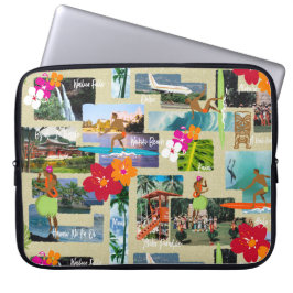 Aloha Paradise Hawaiian Vintag Postcard Wetsuit Laptopschutzhülle