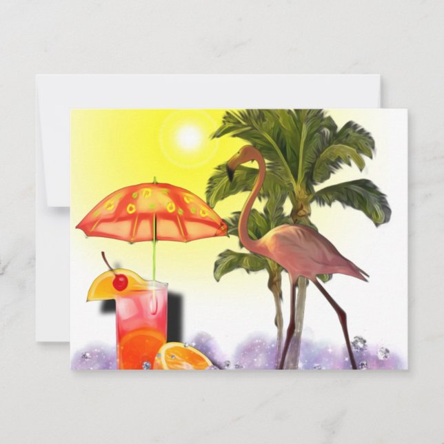 Aloha Party Invitation  (Devant)