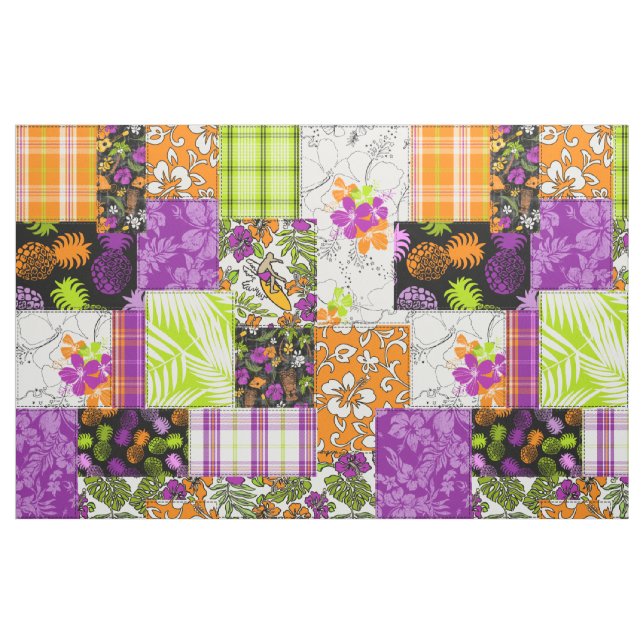 Aloha Patchwork Hawaiian Tropical Prints - Violet Stoff (Fat Quarter (45,7 x 55,9 cm))