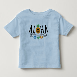 Aloha Pineaple Design - Kleinkind Fine Jersey T-Sh Kleinkind T-shirt