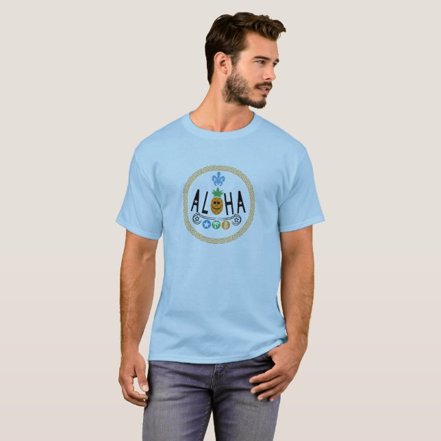 Aloha Pineaple Design - T - Shirt für Männer (Vorne ganz)