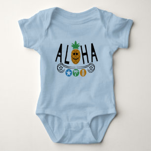 Aloha Pineappdesign - Baby Jersey Bodysuit Baby Strampler