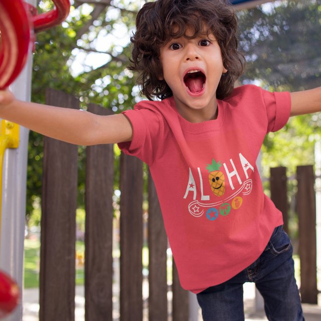 Aloha Pineappdesign - Kinderhähne TAGLESS® T-Sh T-Shirt (Von Creator hochgeladen)