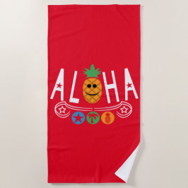 Aloha Pineappdesign - Strandtuch