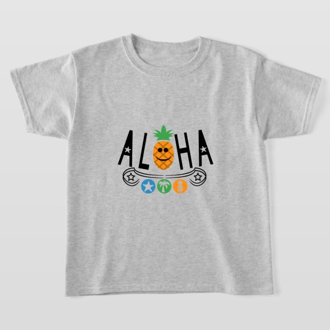 Aloha Pineapple Design - T-shirt de base pour fill (Poser)