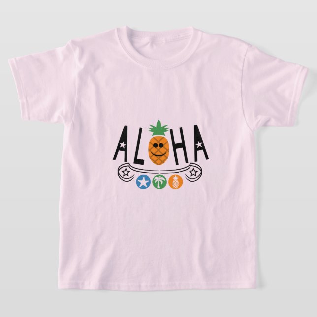 Aloha Pineapple Design - T-shirt de base pour fill (Poser)