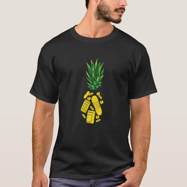Aloha Pineapple Pharmacist Stuff T-Shirt (Vorderseite)
