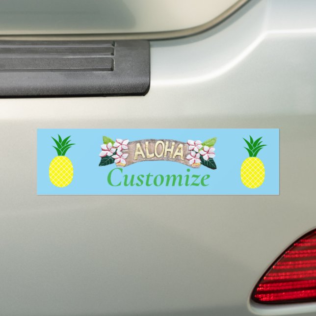 Aloha Pineapple Thunder_Cove Autoaufkleber (Auf Auto)