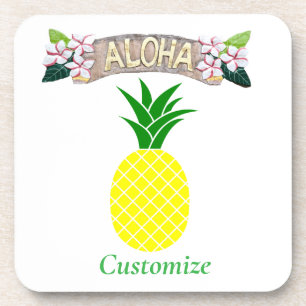 Aloha Pineapple Thunder_Cove Getränkeuntersetzer